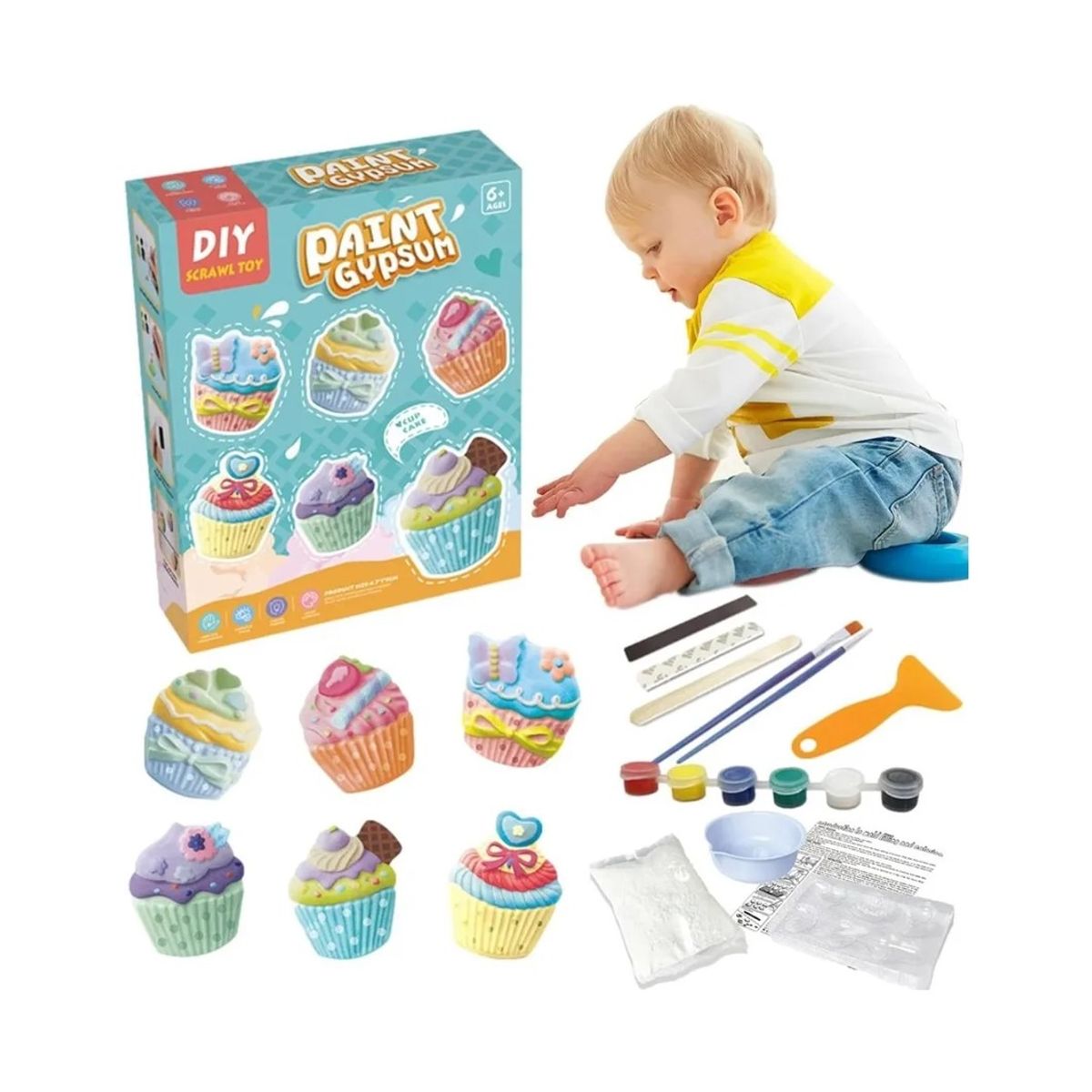 GENERICO - Juguete Kit De Pinturas Para Niños Pasteles