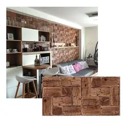 MERCAR RAY - Wall Panel PVC Relieve 96 X 47.9 cm PINE WOOD 4.6m² (10 Paneles)