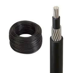 GENERICO - Cable Concéntrico Acometida 2x6mm Aluminio rollo 100mts