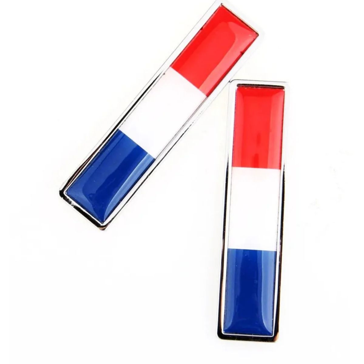 GENERICO - Par Insignia Logo Adhesivo Bandera Francia