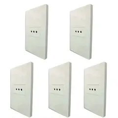 WANT - Pack x5 Tomacorriente Enchufe Simple 10A Certificado SEC Blanco
