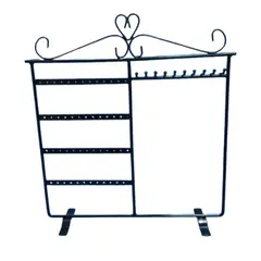 GENERICO - Organizador de Joyas Metálico para Aretes y Collares Gms