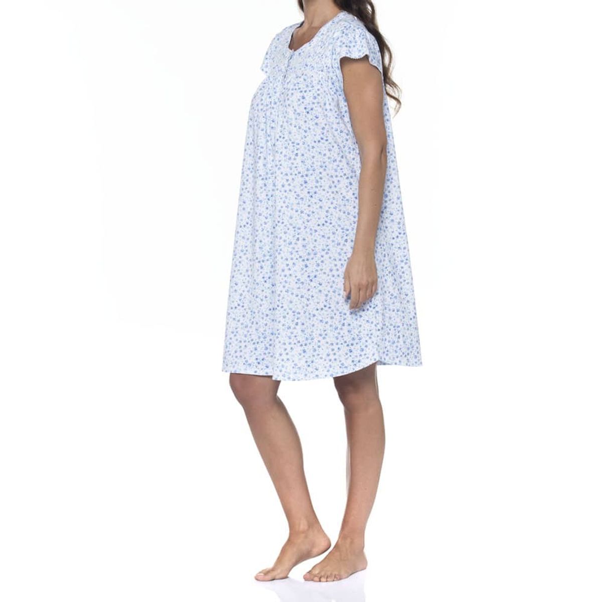 LADY GENNY - Camisa De Dormir Estampada De Algodón