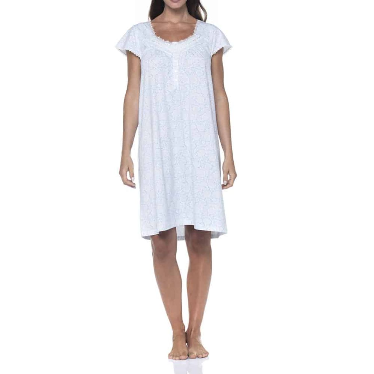 LADY GENNY - Camisa De Dormir Con Detalles Hermosos
