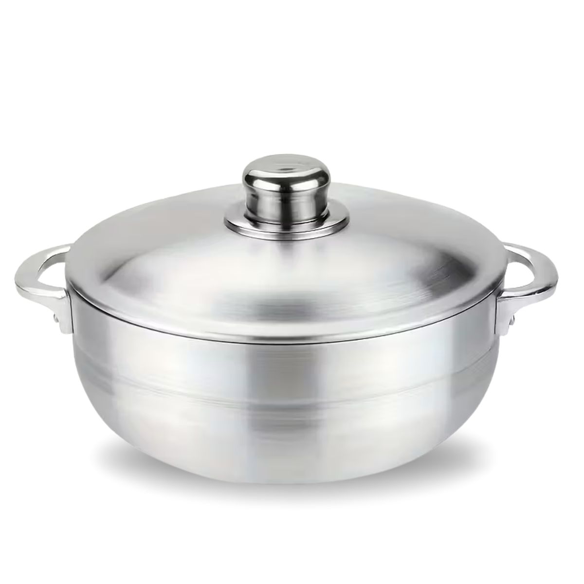 GENERICO - Juego Calderos Aluminio 12 Piezas Con Tapa Cocina Gas/Olla Fogón