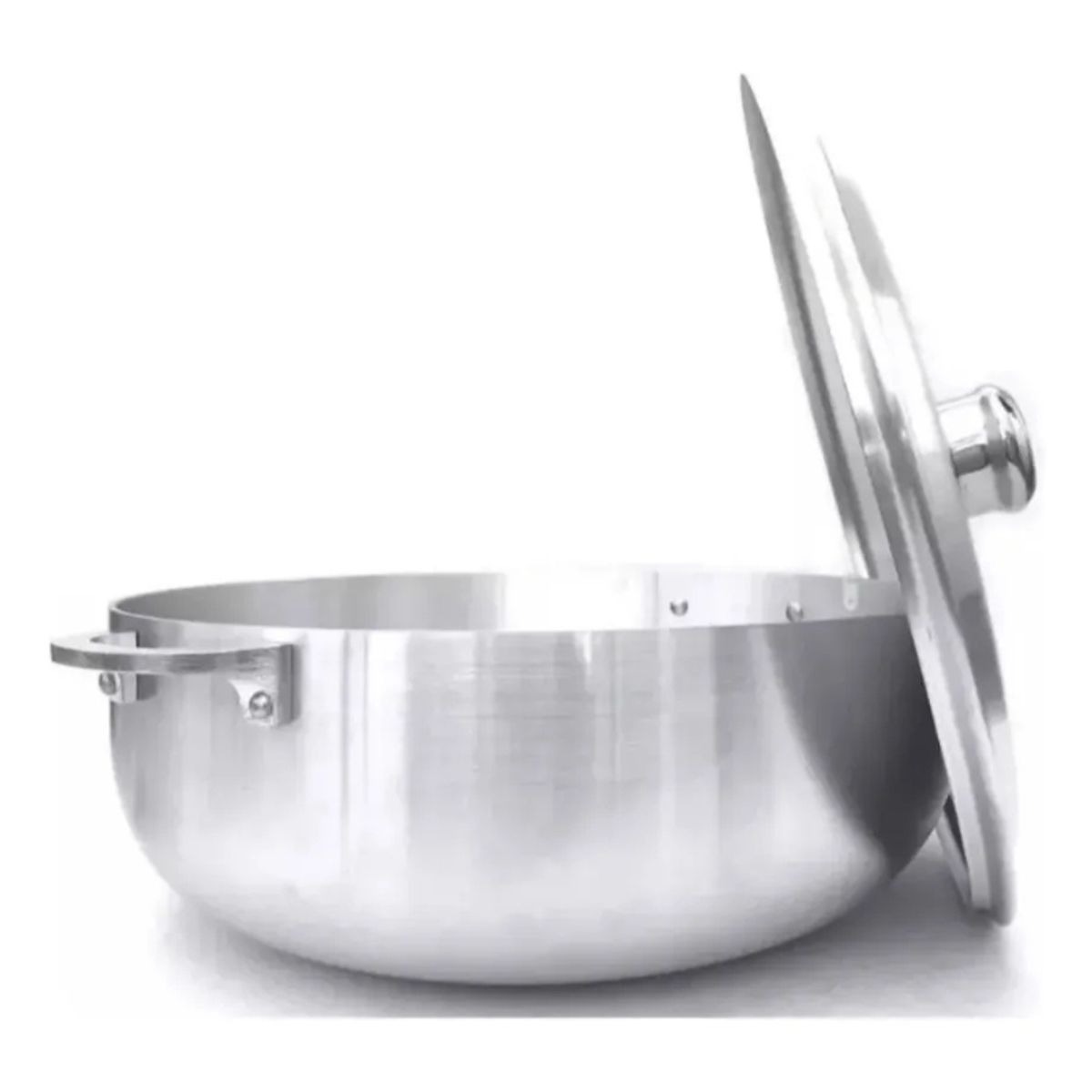 GENERICO - Juego Calderos Aluminio 12 Piezas Con Tapa Cocina Gas/Olla Fogón
