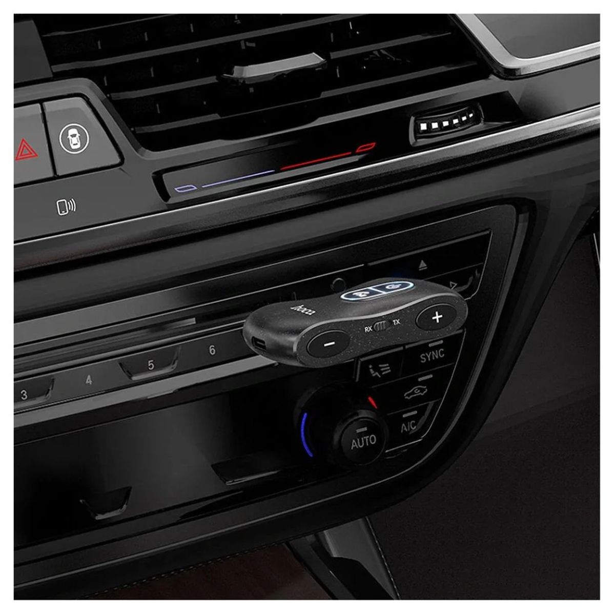 HOCO - Receptor Transmisor Bluetooth 2 En 1 Multimedia Para Auto