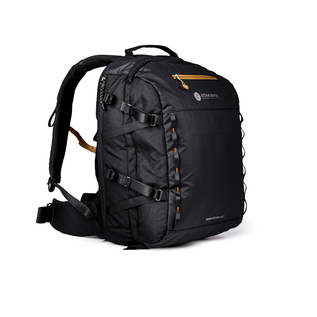 ATAKAMA OUTDOOR - Mochila de Viaje Sierra Nevada 40 Lt Negra Atakama Outdoor