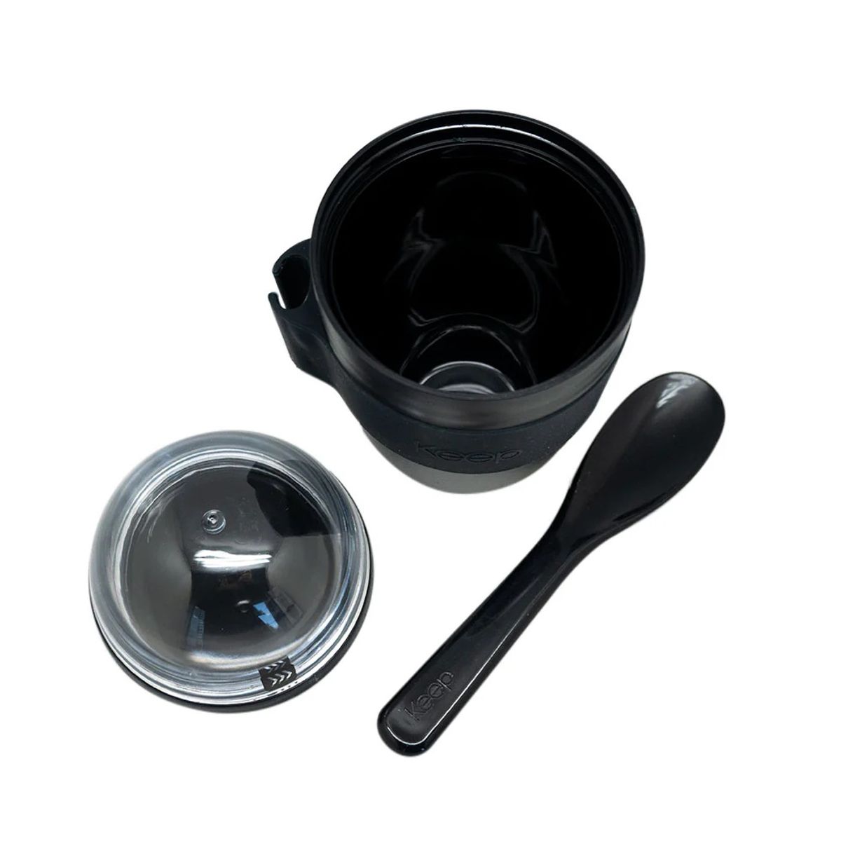 KEEP - Vaso Yogurt Frutas y Cereal 330 Ml Negro Keep