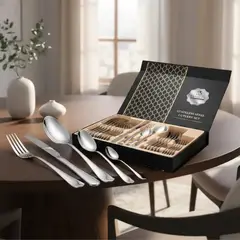 GENERICO - Juego De Cubiertos Set De 24 Piezas Acero Inoxidable