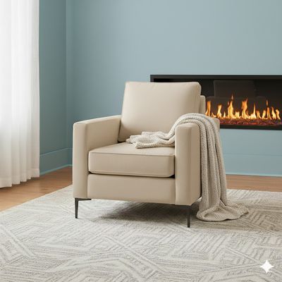 Imagen 2 del producto Living 311 Emiratos Beige claro Seccional + 3 poltronas resortes