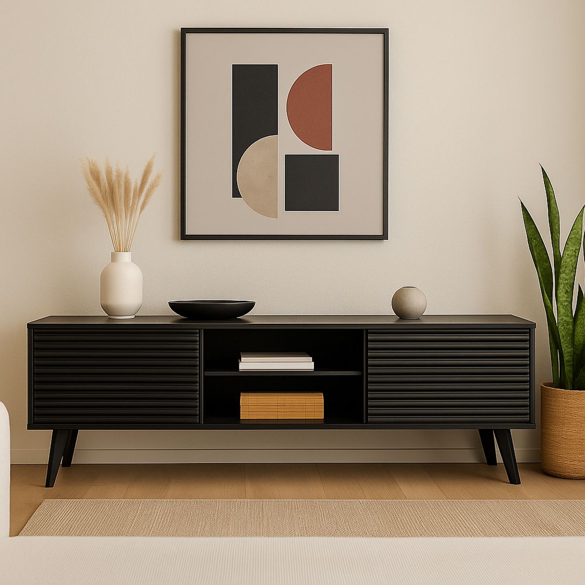 MEDULAR - Rack tv Atacama line black