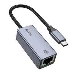 HOCO - Hub Adaptador Ethernet Usb C A Rj45 Gigabit 1000 Mbs