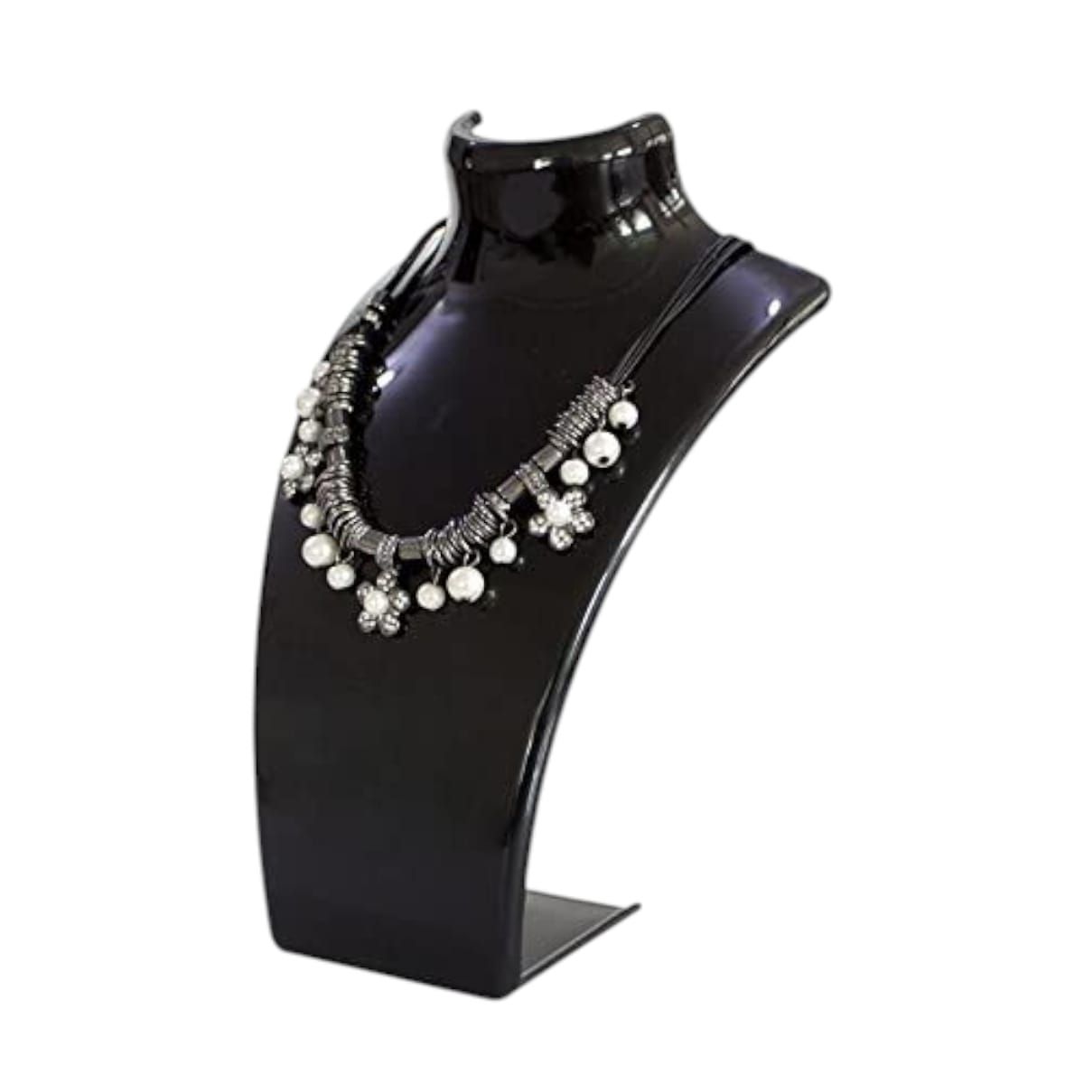 GENERICO - Exhibidor de Joyas Negro para Collar y Aretes Gms