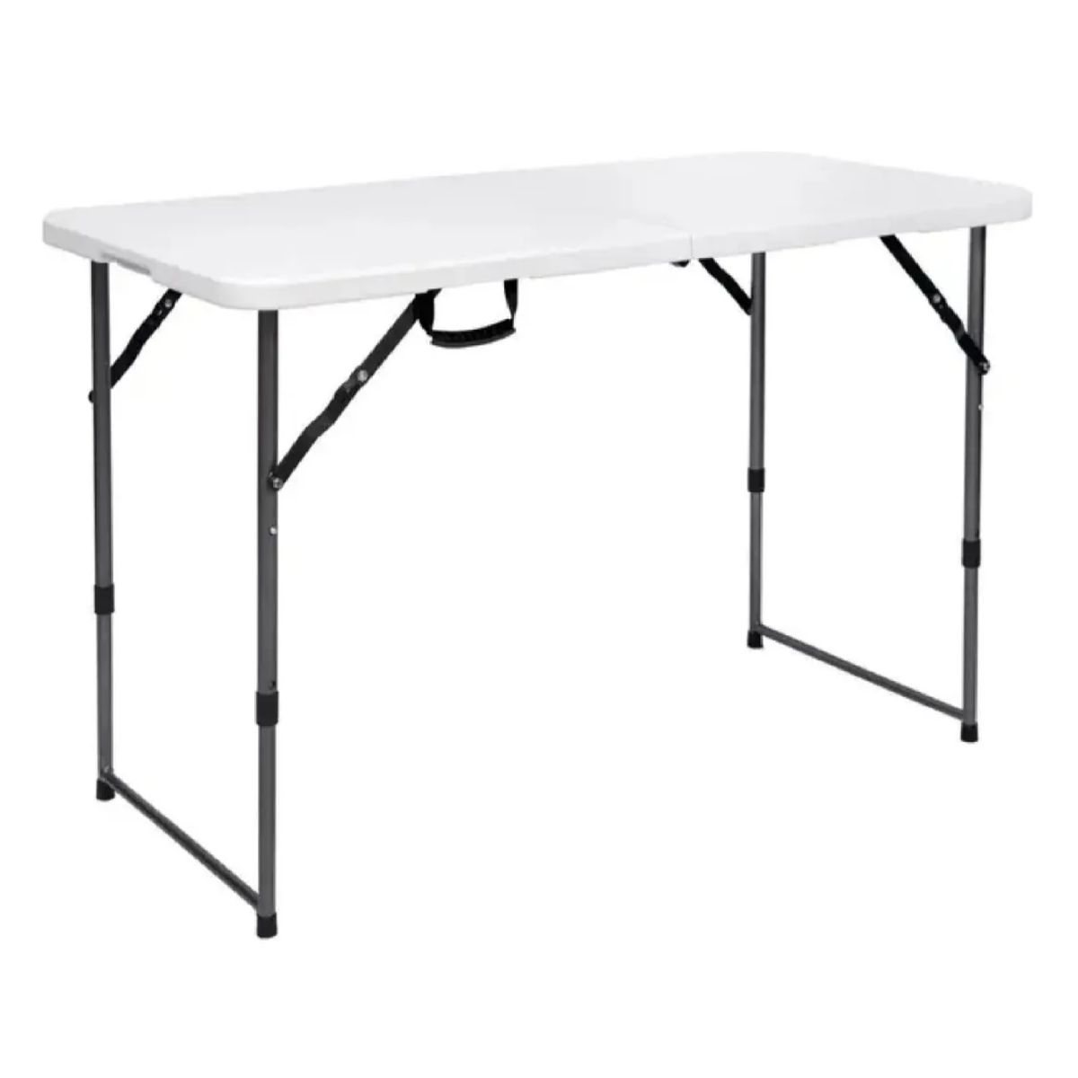 ALPES - Mesa Plegable Rectangular 120cm Camping Blanca Marca Alpes