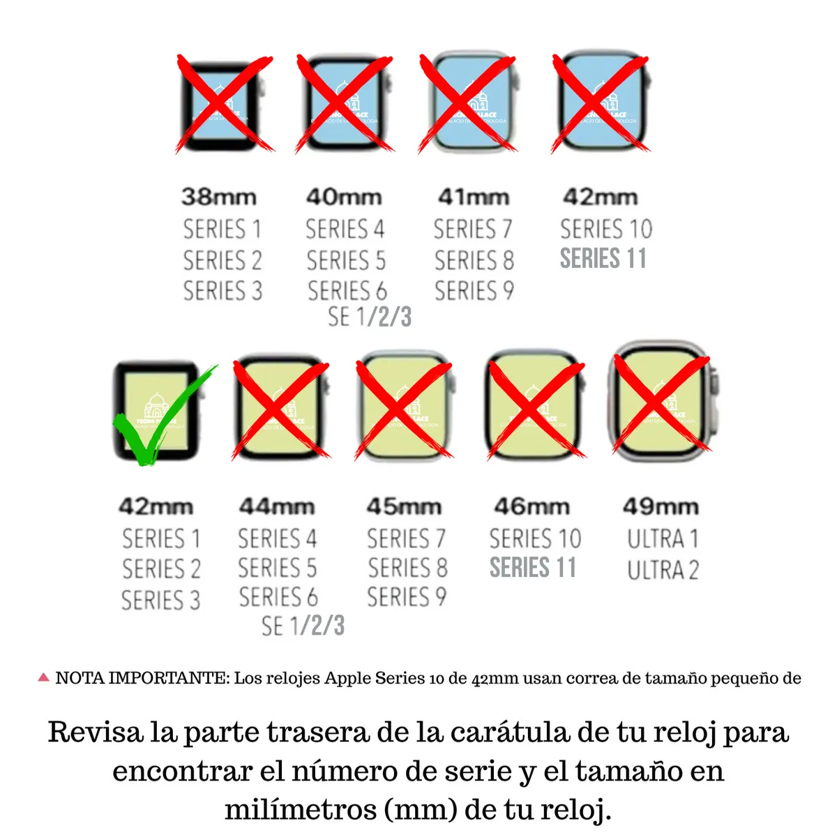 GENERICO - Pack 3x Mica De Hidrogel Para Apple Watch 42mm ANTIGUO