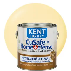 KENT - ESMALTE AGUA - CuSafe™ Home Defense Antibacterial - 4L AMARILLO CREMA