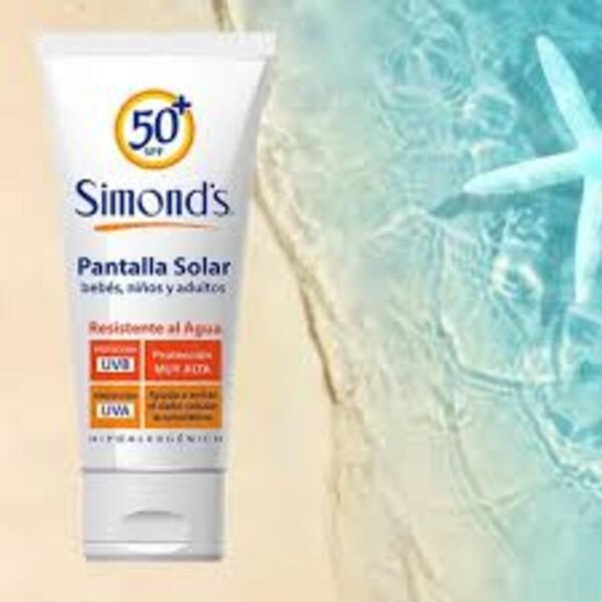SIMONDS - Simond´s Protector Solar Crema Fps50 Hipoalergénico 190ml