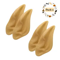 EKOL TACTICA MILITAR - Pack 2 Orejas de Elfo Goma Disfraces Fiesta Halloween 2025