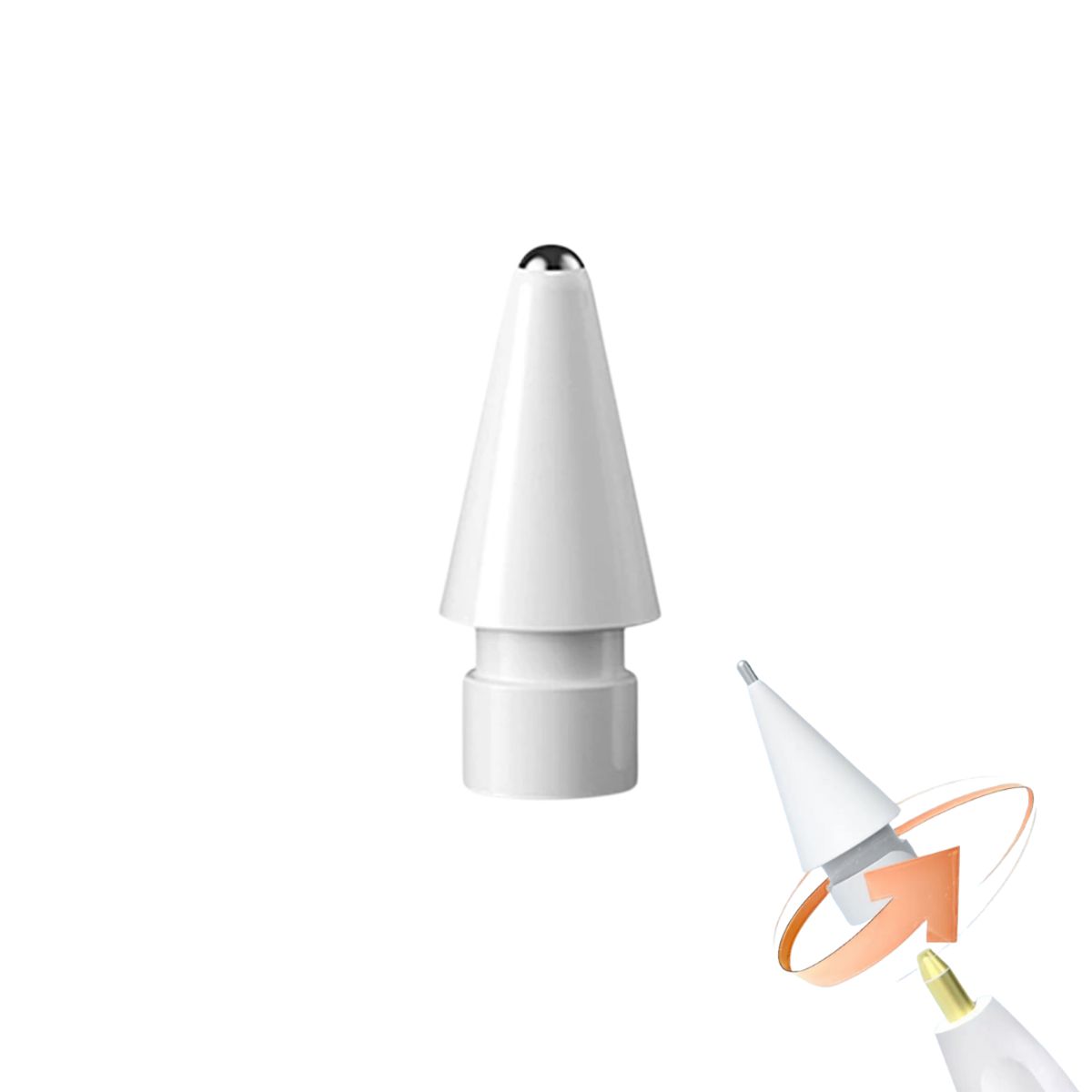 GENERICO - 3x Puntas 3.0 Reemplazo Compatible Con Apple Pencil 1era Y 2da Gen