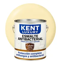 KENT - ESMALTE AGUA SATINADO- Antibacterial - 4L AMARILLO VAINILLA