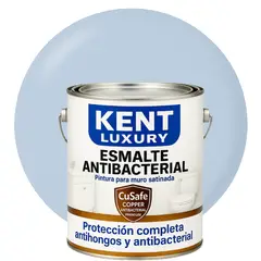 KENT - ESMALTE AGUA SATINADO- Antibacterial - 4L AZUL SERENITY