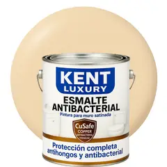 KENT - ESMALTE AGUA SATINADO- Antibacterial - 4L BEIGE CLARO