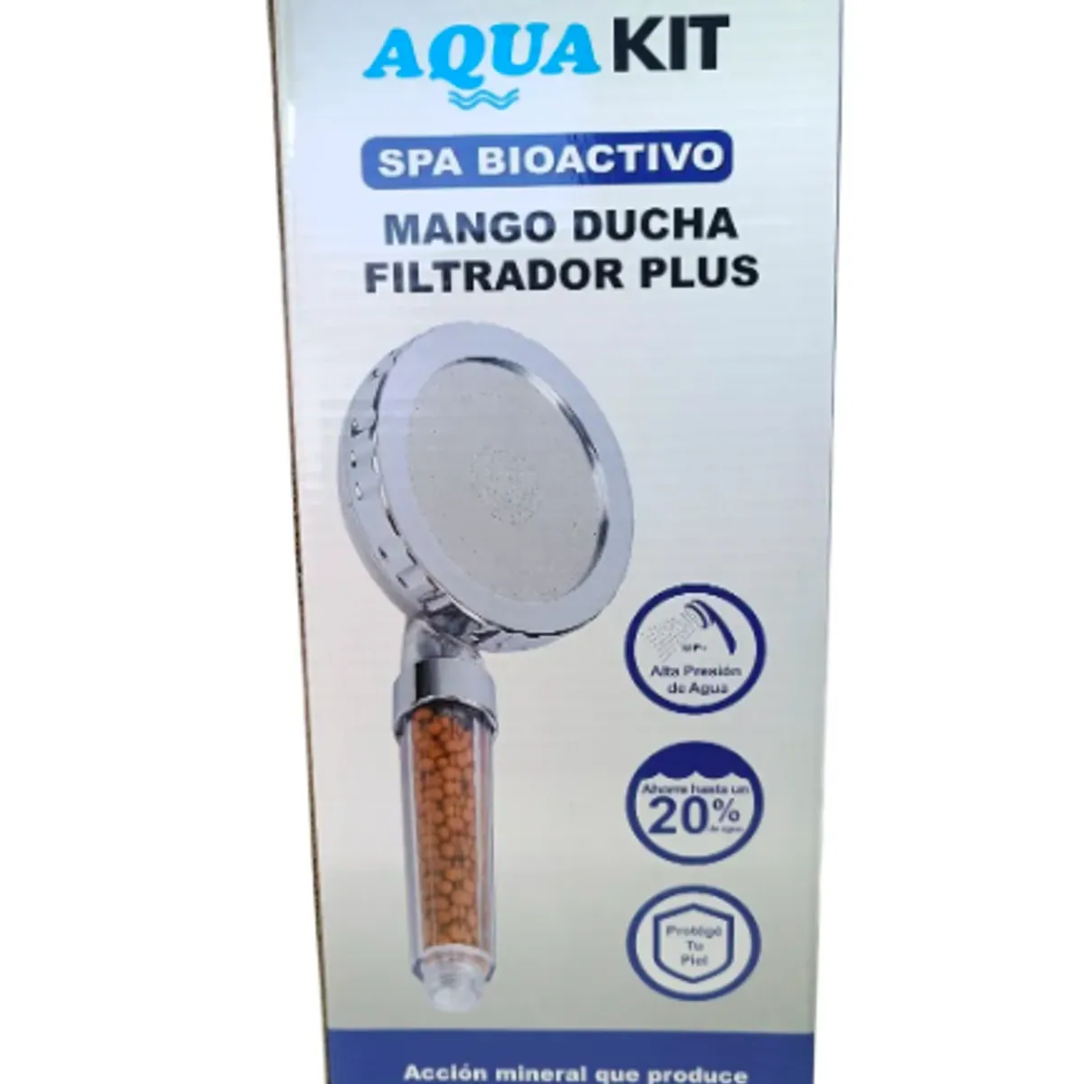 GENERICO - Mango Ducha Filtrador Plus Spa Bioactivo Piedra Mineral