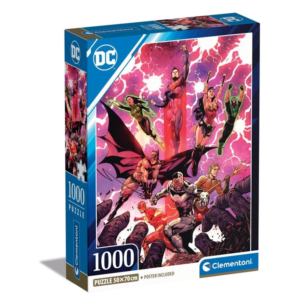 CLEMENTONI - CLEMENTONI 39853 PUZZLE 1000 PIEZAS DC COMICS JUSTICE LEAGUE