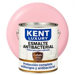 KENT - ESMALTE AGUA SATINADO- Antibacterial - 4L ROSA PASTEL