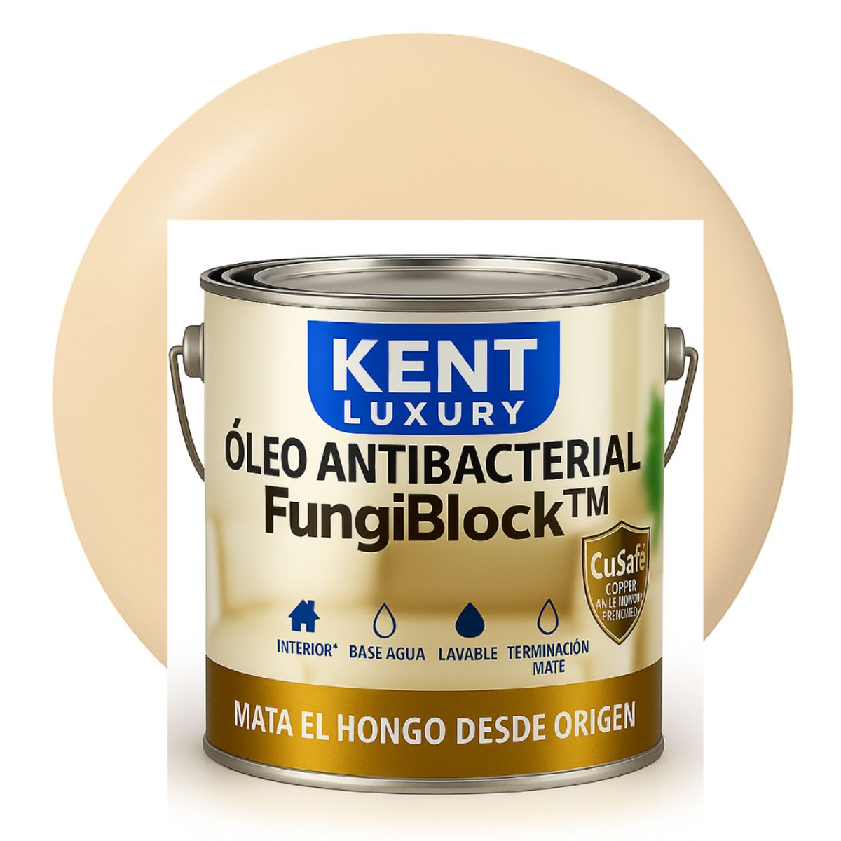 KENT - ÓLEO ANTIBACTERIAL FungiBlock™ - 4L BEIGE CLARO