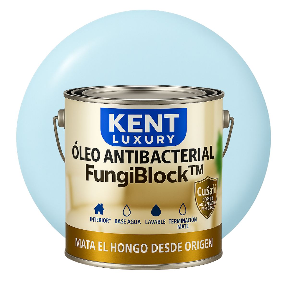KENT - ÓLEO ANTIBACTERIAL FungiBlock™ - 4L CELESTE NUBE