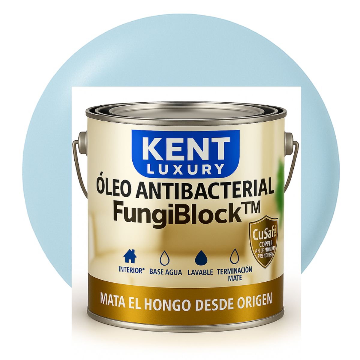 KENT - ÓLEO ANTIBACTERIAL FungiBlock™ - 4L CELESTE PASTEL