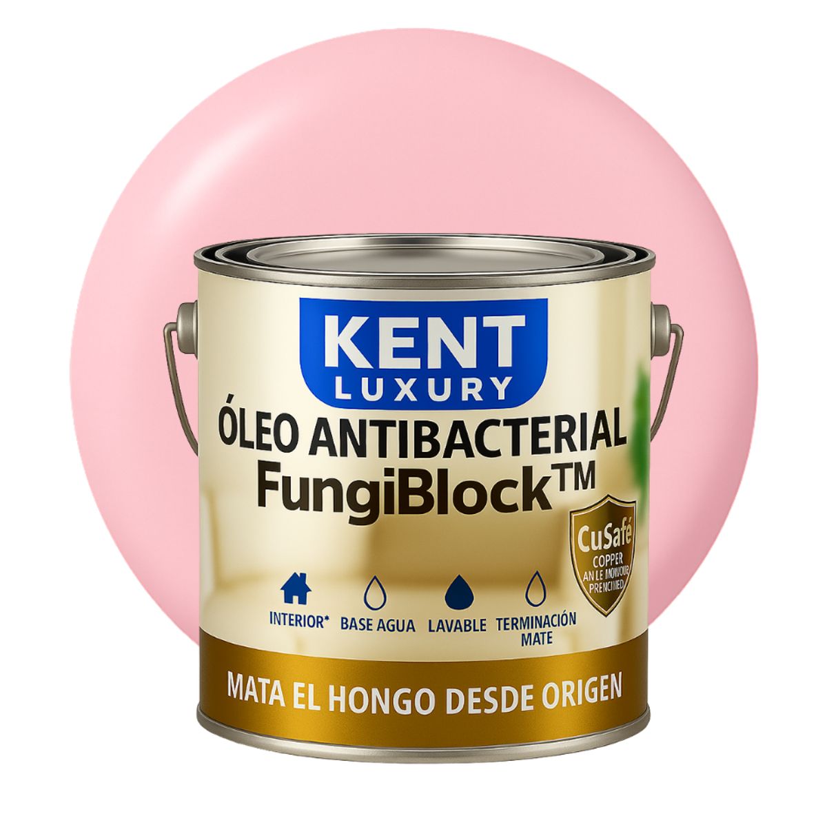KENT - ÓLEO ANTIBACTERIAL FungiBlock™ - 4L ROSA PASTEL