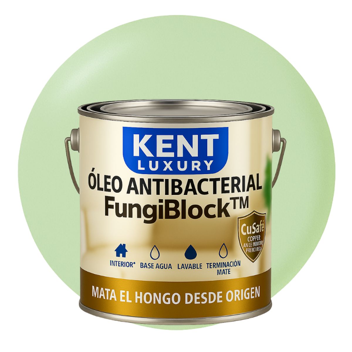 KENT - ÓLEO ANTIBACTERIAL FungiBlock™ - 4L VERDE PISTACHO CLARO