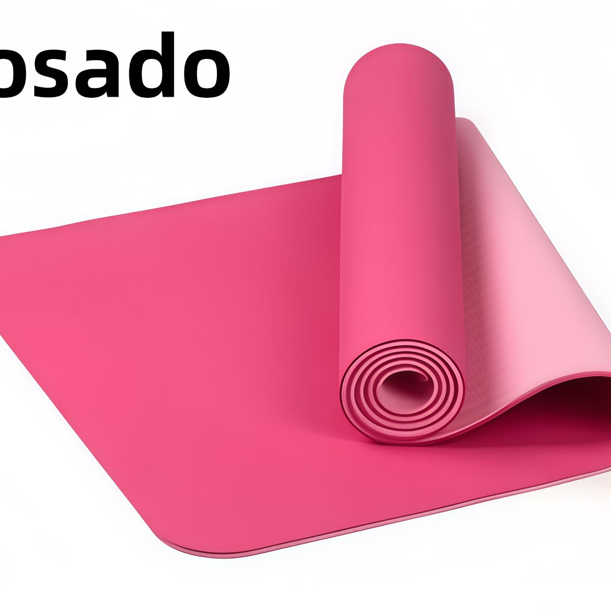 OASIS - Esterilla de yoga TPE de dos colores, ecológica, 183 x 61 x 0.6 cm.Rosado