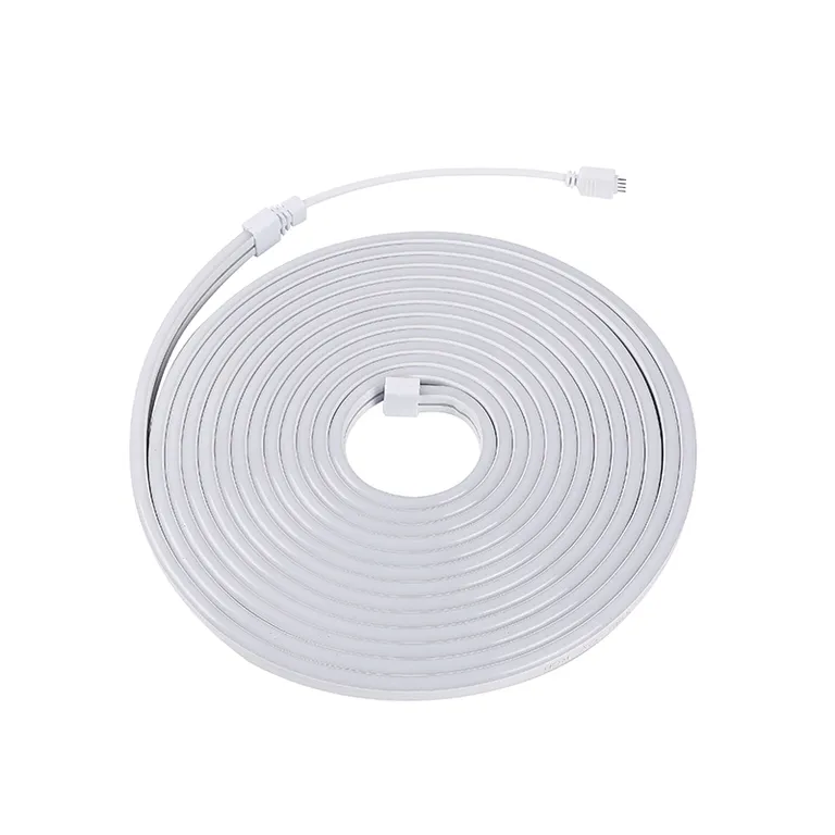 CINTA LED NEON 12V 5M BLANCO FRIO CON FUENTE DE PODER CERTIFICADA