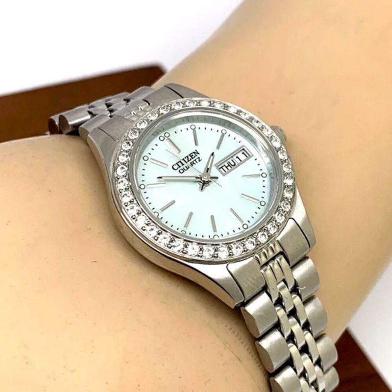 CITIZEN - RELOJ CITIZEN EQ0530-51N QUARTZ PLATEADO MUJER