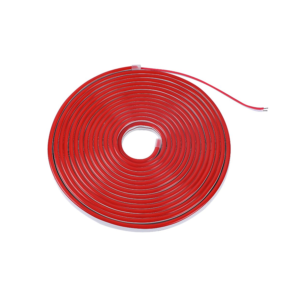 WANT - CINTA LED NEON 12V 5M ROJA CON FUENTE DE PODER CERTIFICADA