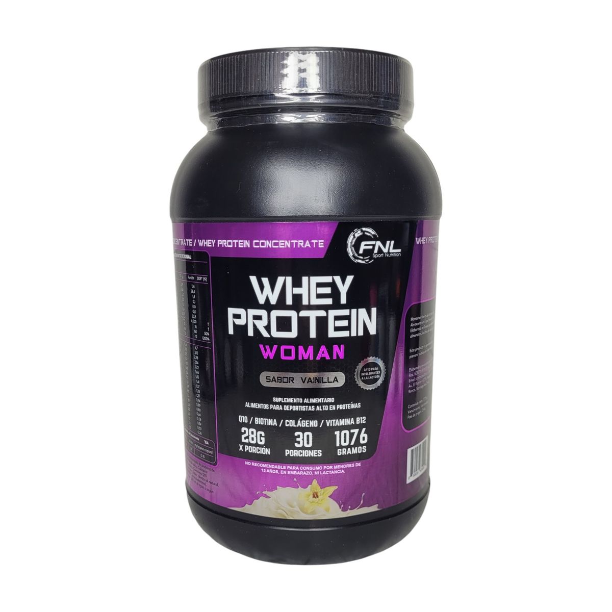 FNL - Suplemento Proteína Mujer FNL Whey Protein Colágeno Q10