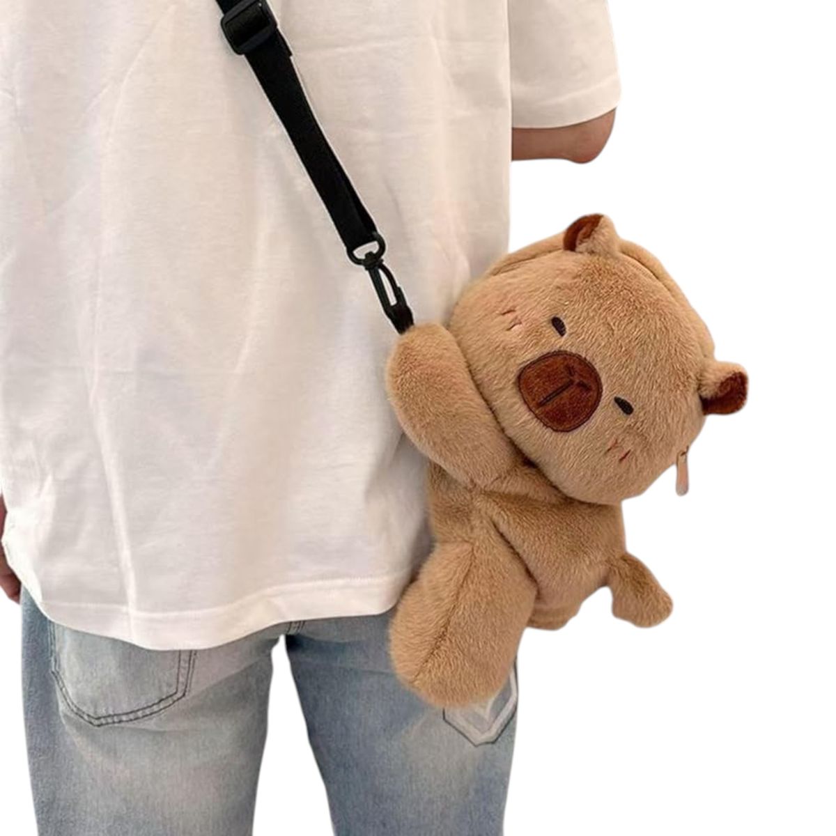 GENERICO - Mochila Felpa Peluche Capibara Kawaii Carpincho