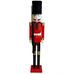 ARTIHOGAR - Cascanueces Gigante Soldado 120 Cm Madera Variados