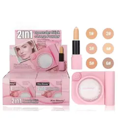 GENERICO - Corrector Kiss Beauty + Polvo Translucido