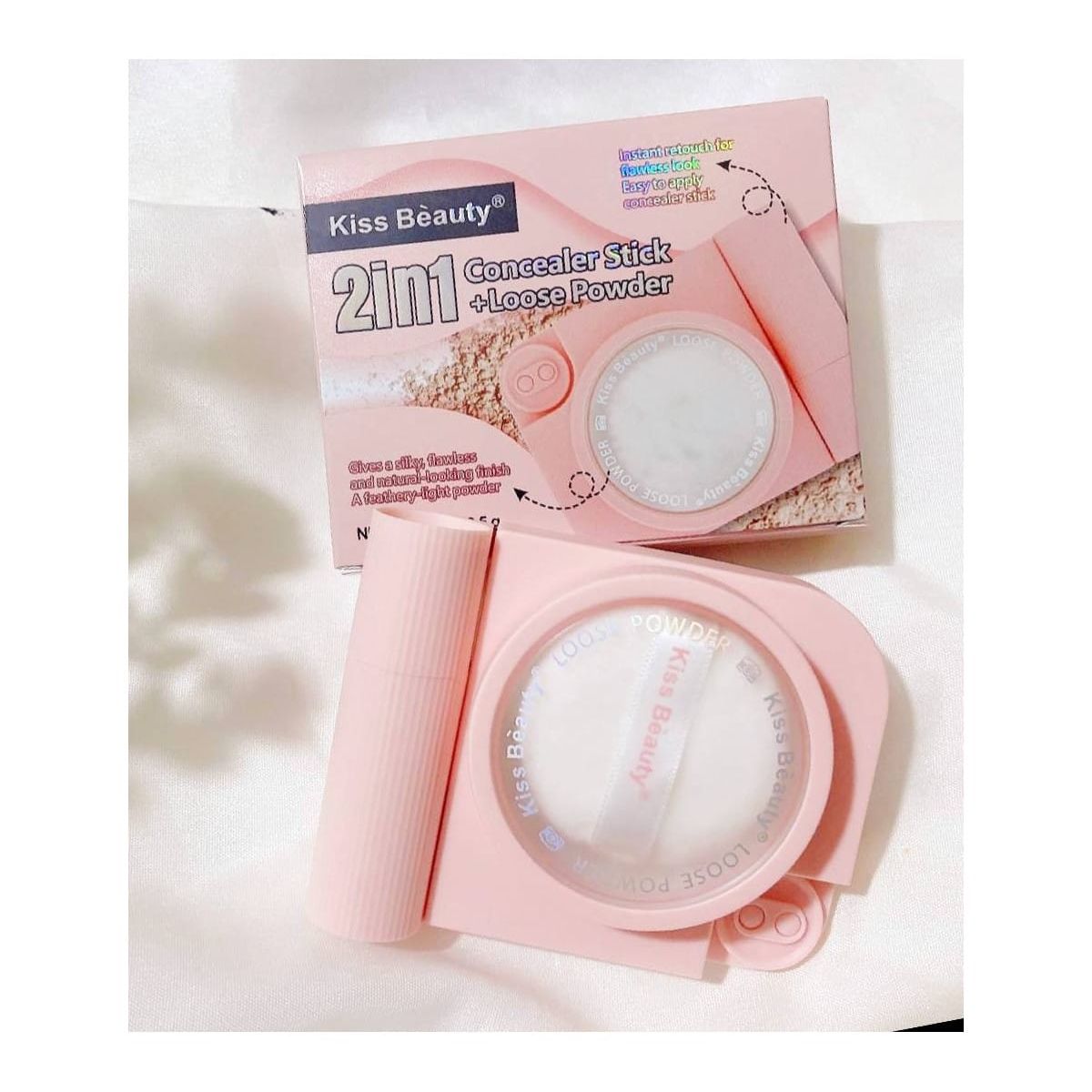 GENERICO - Corrector Kiss Beauty + Polvo Translucido