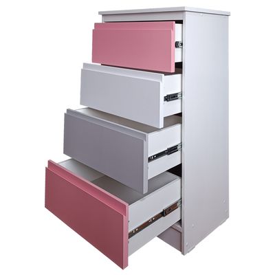Imagen 2 del producto Cajonera Rosado Gris 4 cajones Minimal