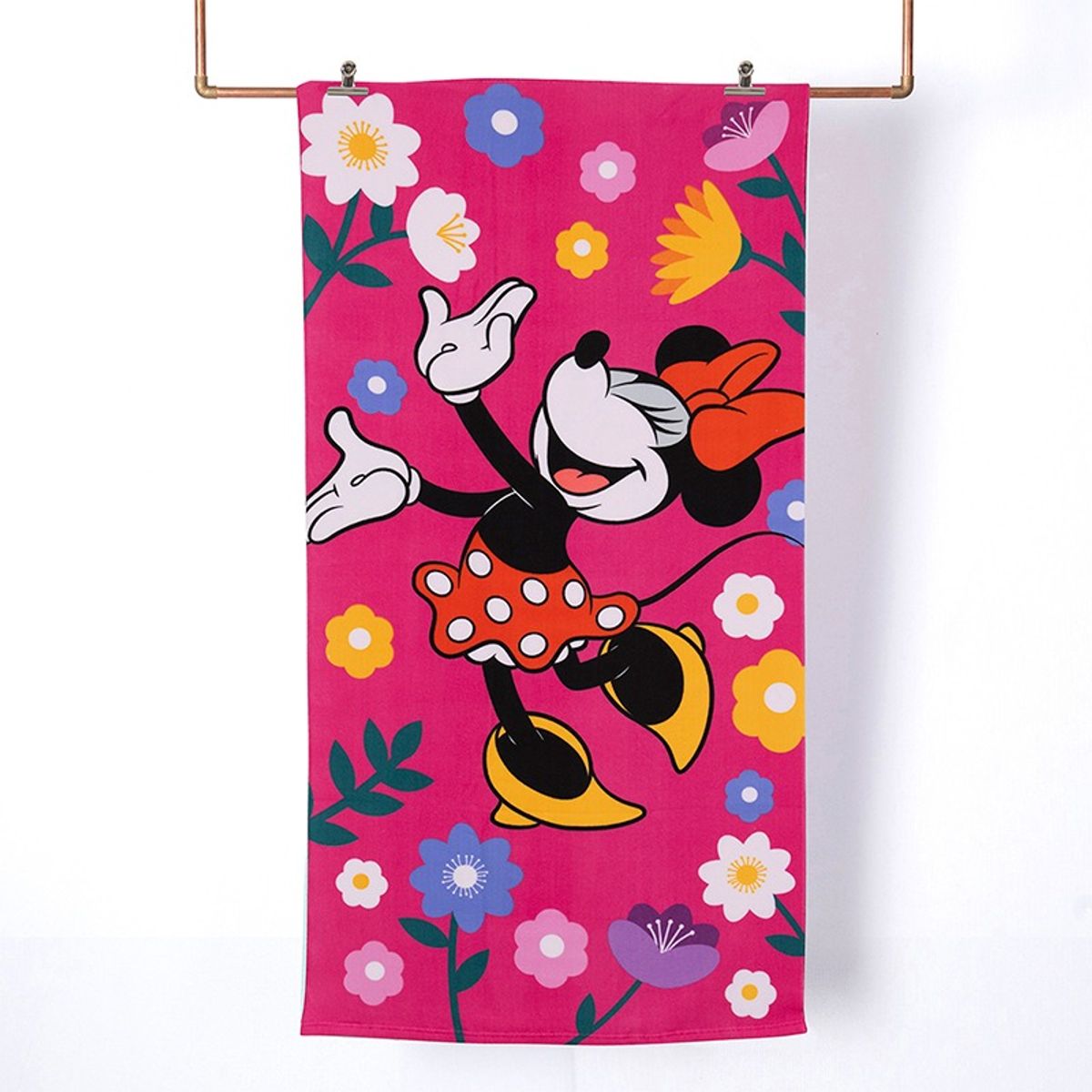 MASHINI - Set de Playa Infantil Minnie 3 Piezas – Toalla + Bolso + Jockey