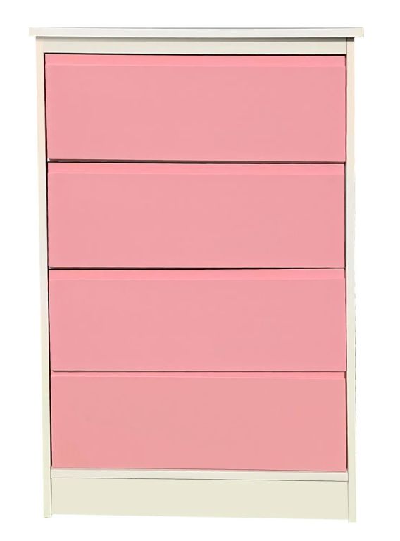 Cajonera 4 cajones Rosados - Linea Minimal