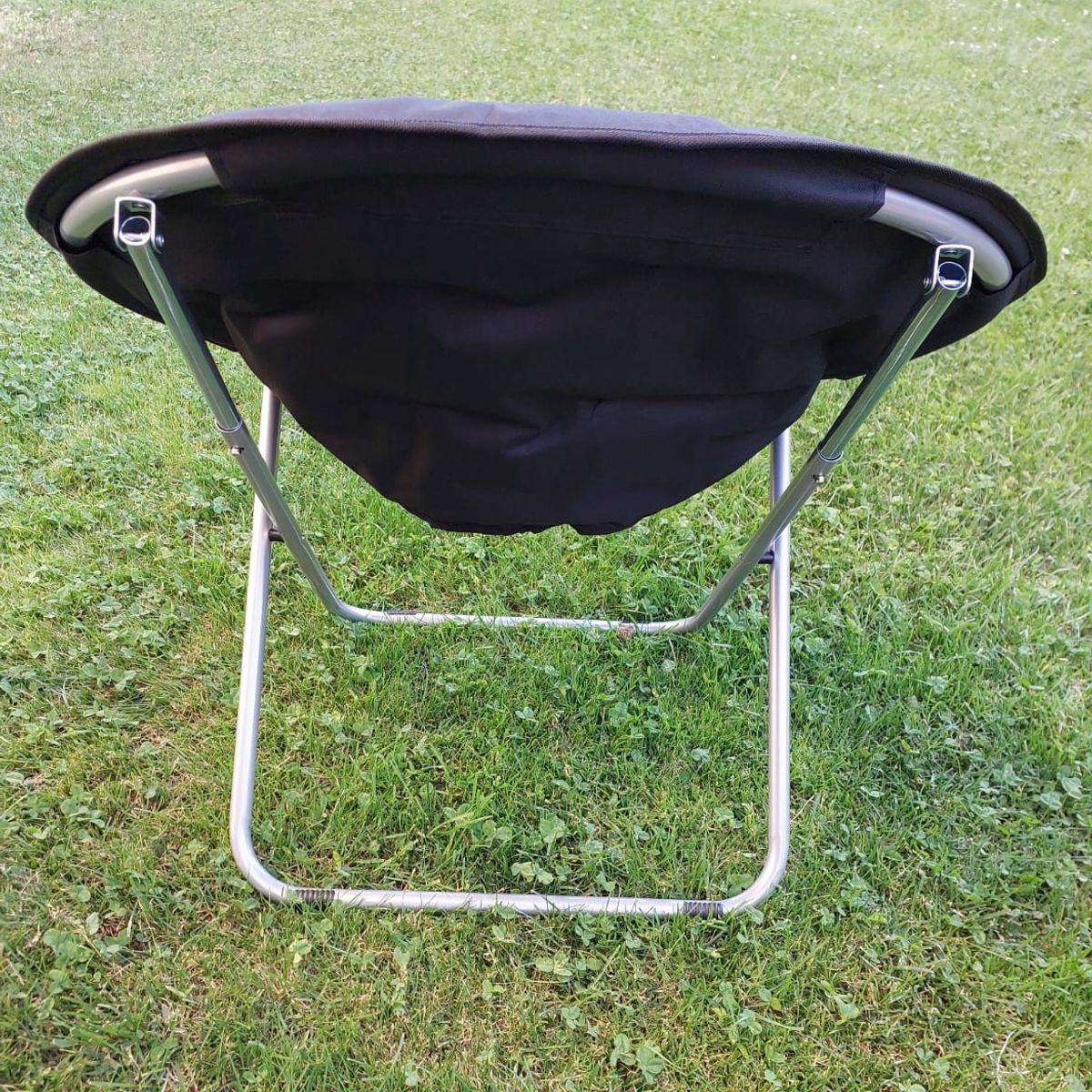 GENERICO - SILLAS PLEGABLES REDONDAS CON ESTRUCTURA DE METAL COLOR NEGRO