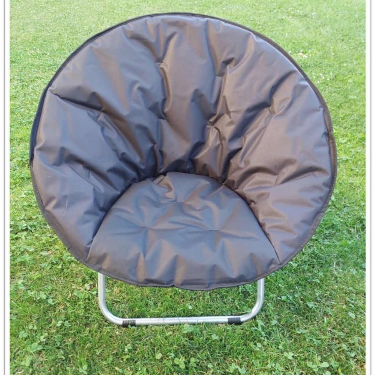 GENERICO - SILLAS PLEGABLES REDONDAS CON ESTRUCTURA DE METAL COLOR GRIS