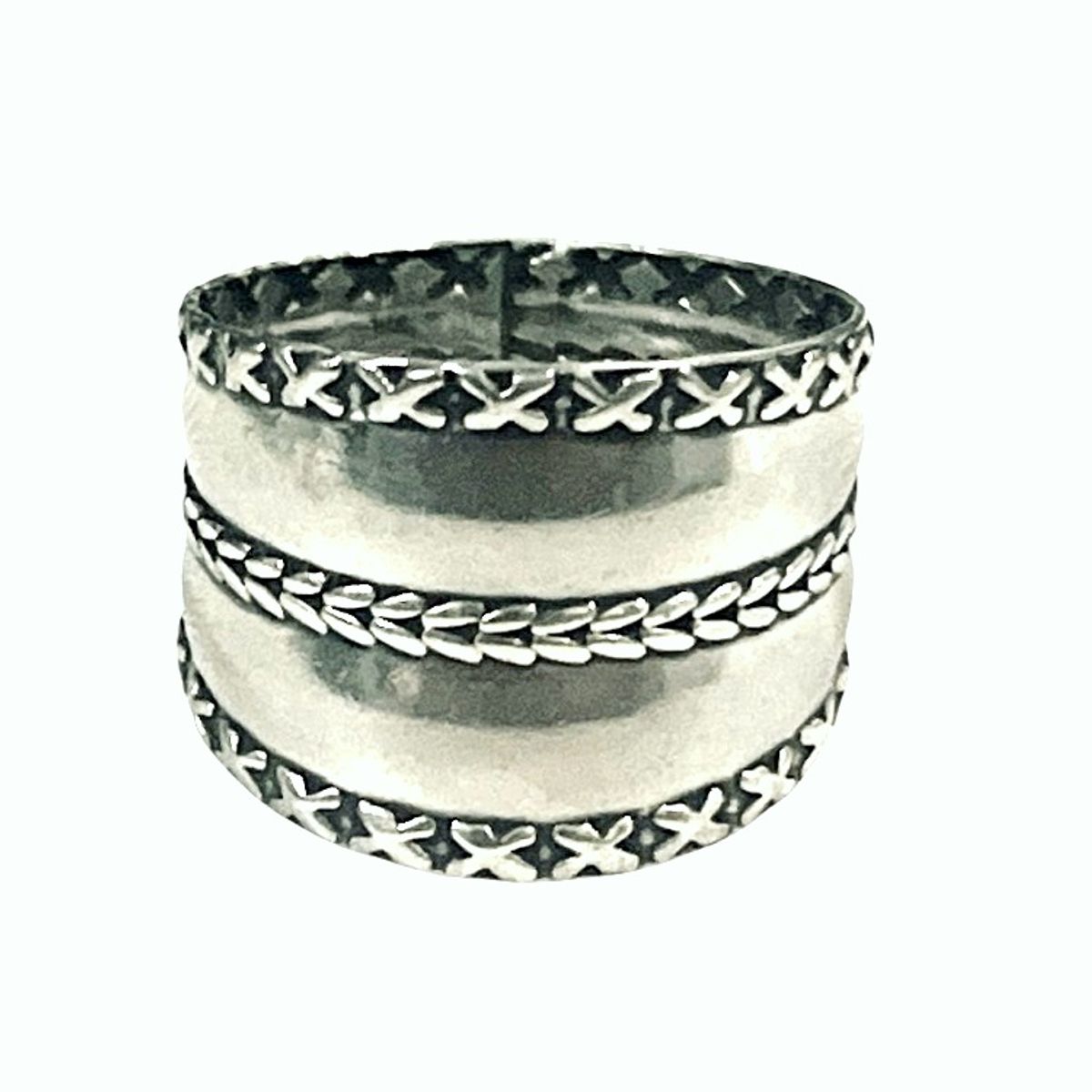 TAETHAI - Anillo plata 925 envejecido tipo tubo